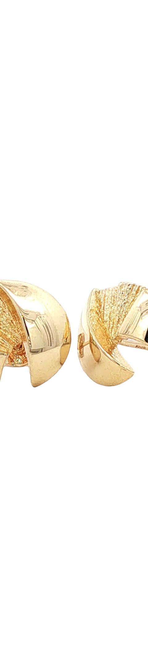 Vintage 14K Gold Fancy Stud Earrings